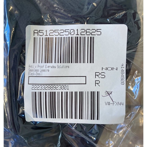 NEW Anti X Everyday Solutions Seamless Leggings Size Small Women’s Black - Picture 8 of 8